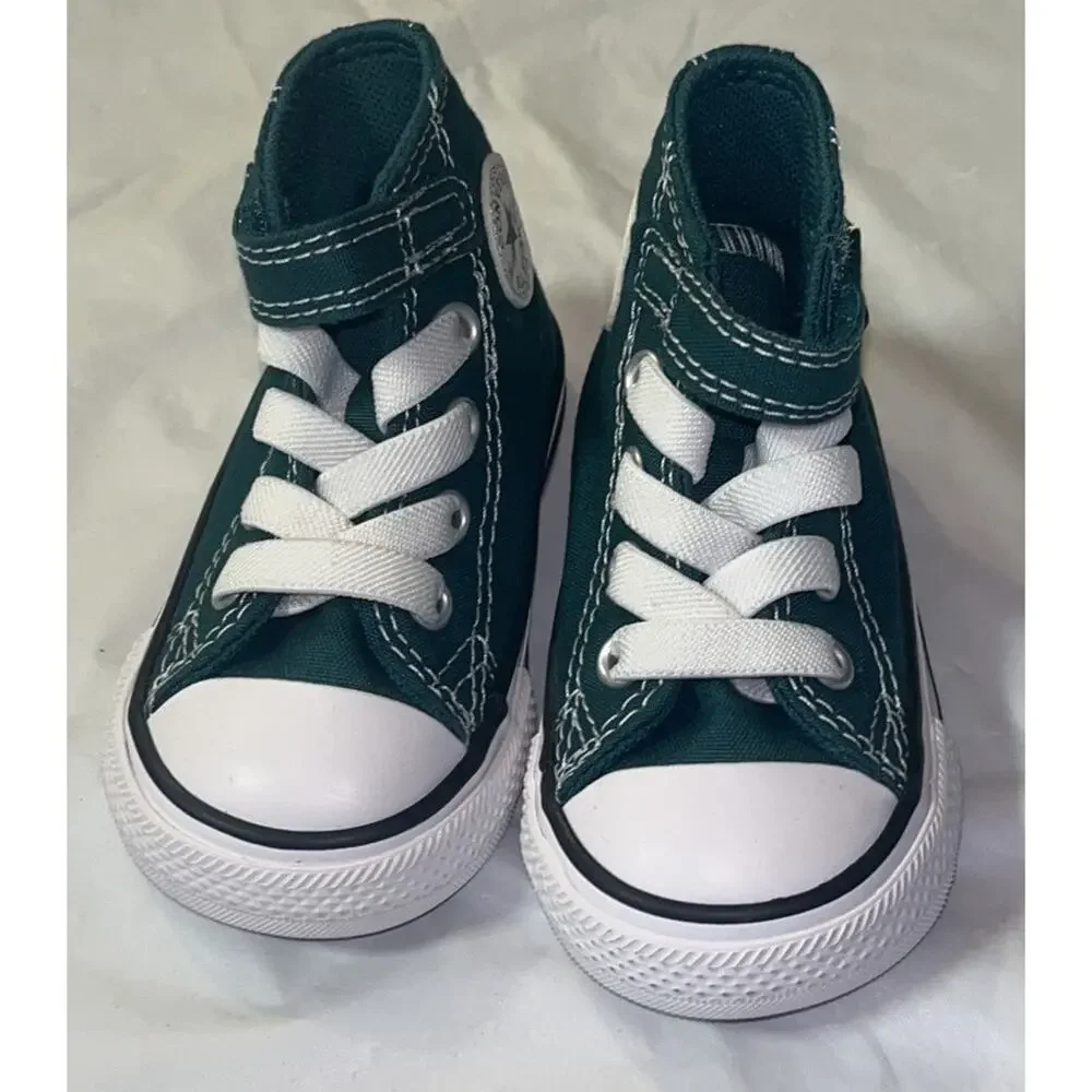 Converse CTAS 1V High Top Sneaker Infant Size 3 - Green - A06134F - Excellent